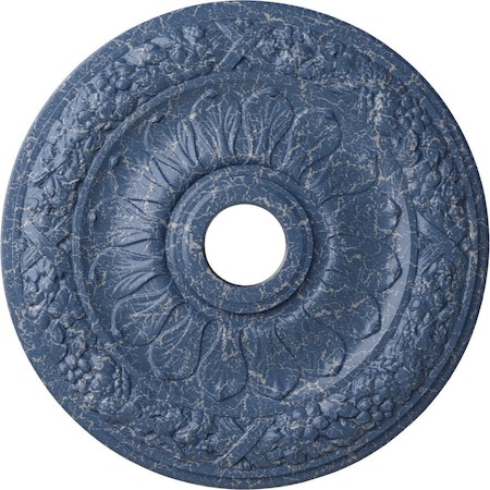 Ekena Millwork Swindon Ceiling Medallion (Fits Canopies up to 6 1/8"), 24"OD x 4"ID x 1 1/2"P, Americana Crackle CM24SWAMC